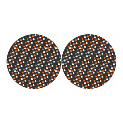 Halloween Star Pattern Print Car Coasters