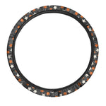 Halloween Star Pattern Print Car Steering Wheel Cover