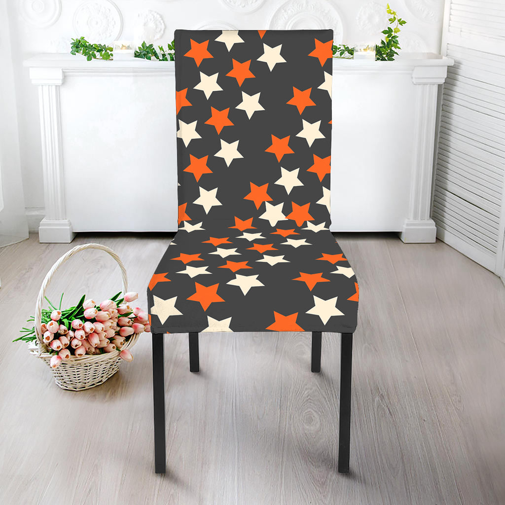 Halloween Star Pattern Print Dining Chair Slipcover