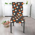 Halloween Star Pattern Print Dining Chair Slipcover