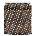 Halloween Star Pattern Print Duvet Cover Bedding Set