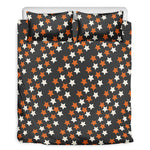 Halloween Star Pattern Print Duvet Cover Bedding Set