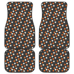 Halloween Star Pattern Print Front and Back Car Floor Mats
