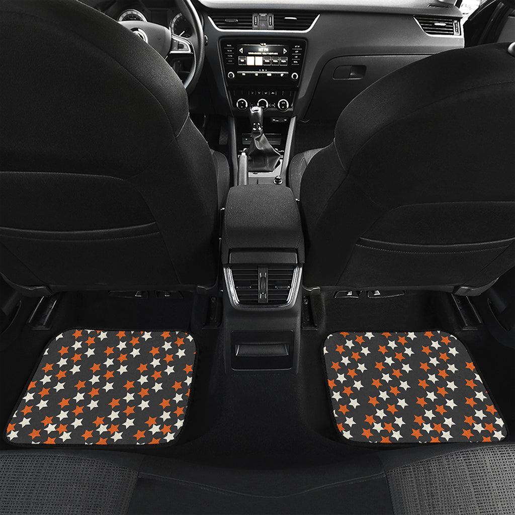 Halloween Star Pattern Print Front and Back Car Floor Mats