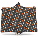 Halloween Star Pattern Print Hooded Blanket
