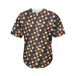 Halloween Star Pattern Print Men's Baseball Jersey