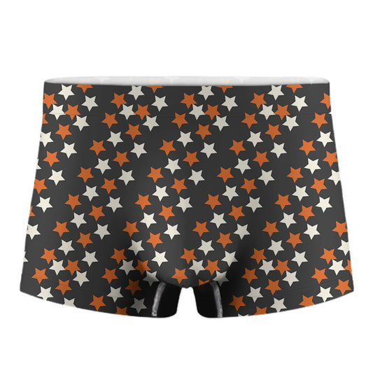Halloween Star Pattern Print Men's Boxer Briefs
