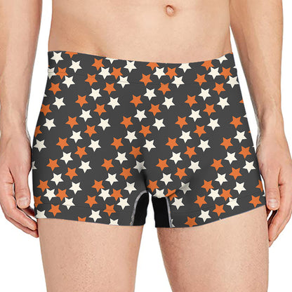 Halloween Star Pattern Print Men's Boxer Briefs