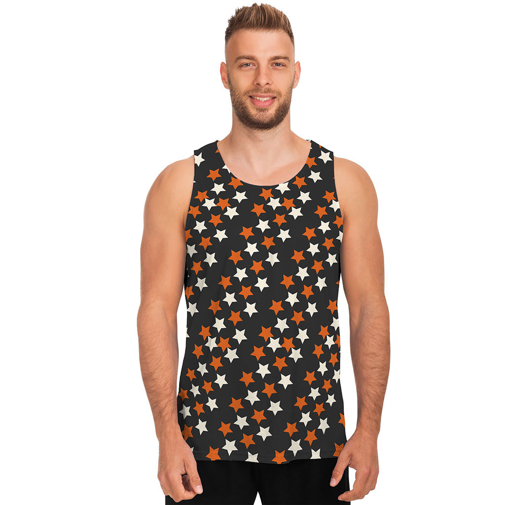 Halloween Star Pattern Print Men's Tank Top