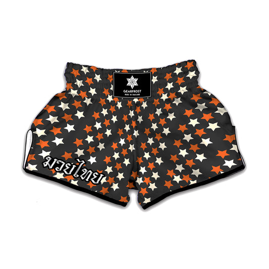 Halloween Star Pattern Print Muay Thai Boxing Shorts
