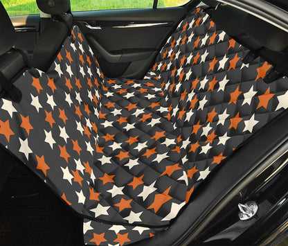 Halloween Star Pattern Print Pet Car Back Seat Cover