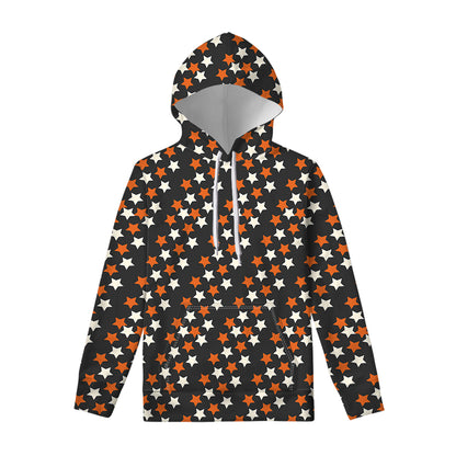 Halloween Star Pattern Print Pullover Hoodie