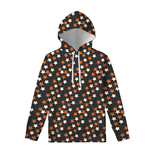 Halloween Star Pattern Print Pullover Hoodie