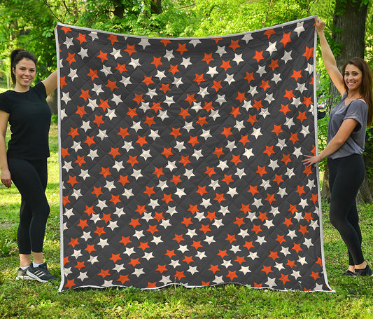 Halloween Star Pattern Print Quilt