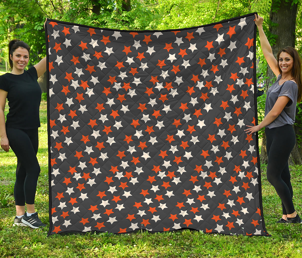 Halloween Star Pattern Print Quilt