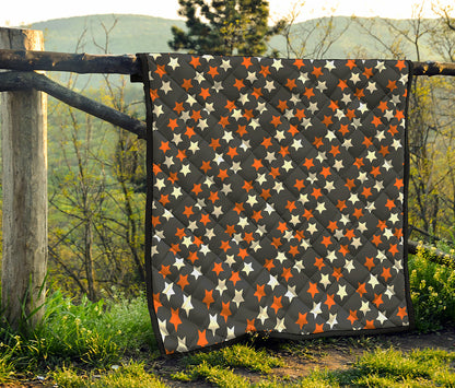 Halloween Star Pattern Print Quilt