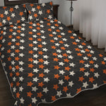 Halloween Star Pattern Print Quilt Bed Set