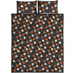 Halloween Star Pattern Print Quilt Bed Set