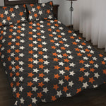 Halloween Star Pattern Print Quilt Bed Set