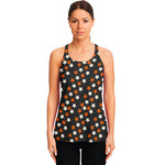 Halloween Star Pattern Print Women's Racerback Tank Top