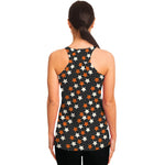 Halloween Star Pattern Print Women's Racerback Tank Top