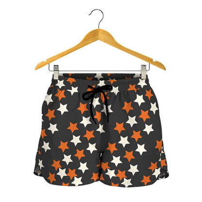 Halloween Star Pattern Print Women's Shorts