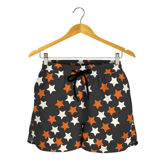 Halloween Star Pattern Print Women's Shorts