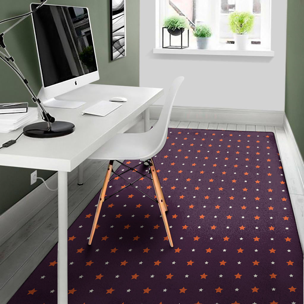 Halloween Stars Pattern Print Area Rug