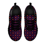 Halloween Stars Pattern Print Black Sneakers