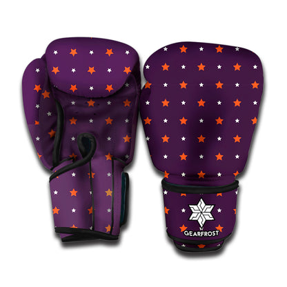 Halloween Stars Pattern Print Boxing Gloves