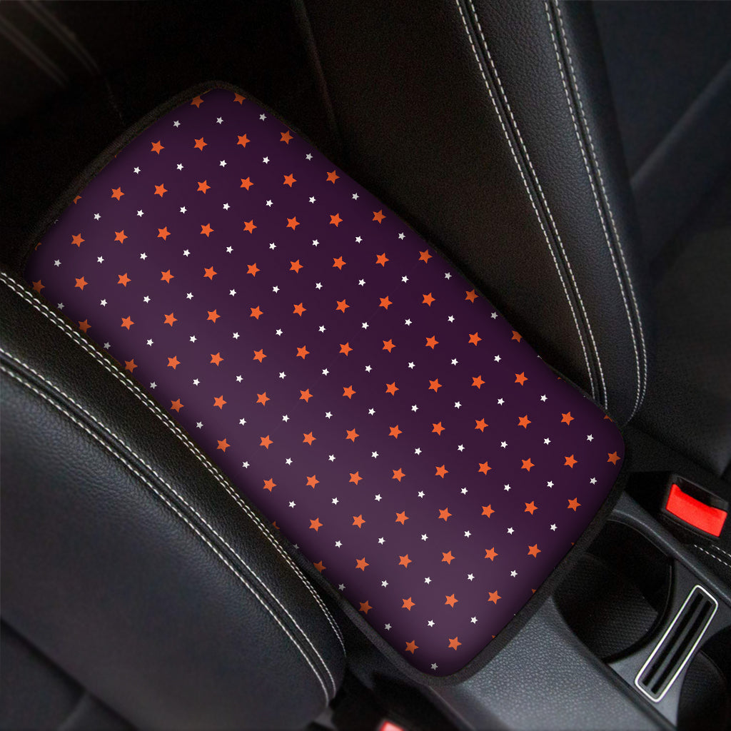 Halloween Stars Pattern Print Car Center Console Cover