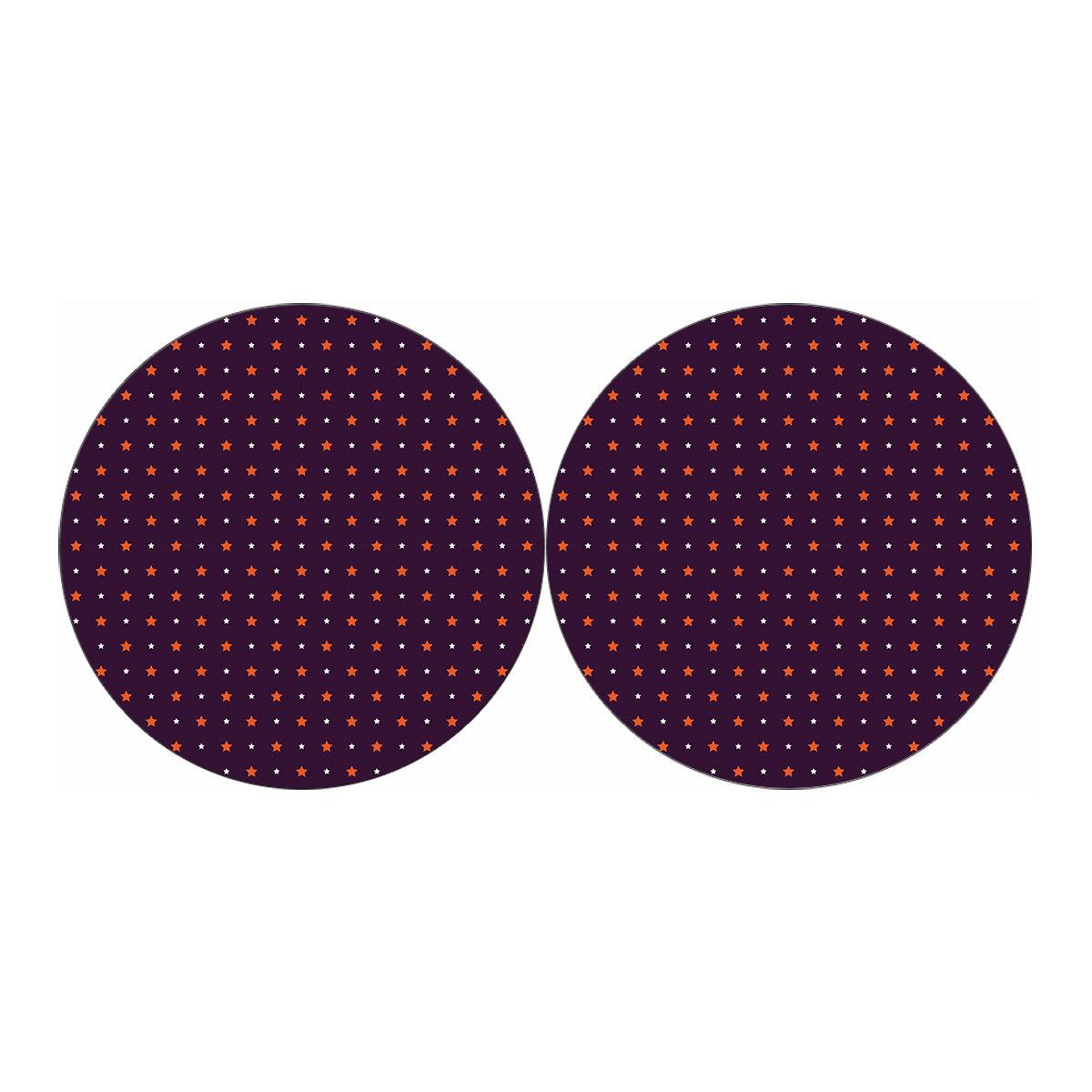 Halloween Stars Pattern Print Car Coasters