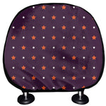 Halloween Stars Pattern Print Car Headrest Covers