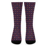 Halloween Stars Pattern Print Crew Socks