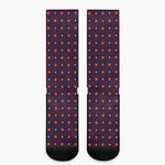 Halloween Stars Pattern Print Crew Socks