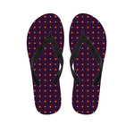 Halloween Stars Pattern Print Flip Flops
