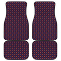 Halloween Stars Pattern Print Front and Back Car Floor Mats
