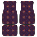 Halloween Stars Pattern Print Front and Back Car Floor Mats