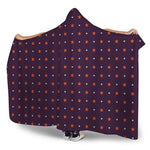 Halloween Stars Pattern Print Hooded Blanket