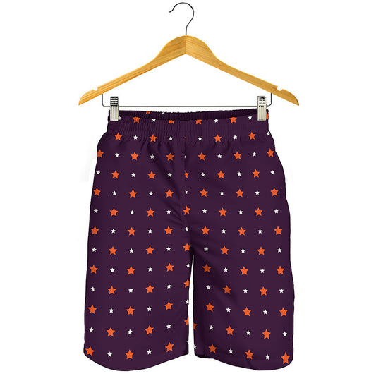 Halloween Stars Pattern Print Men's Shorts