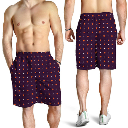 Halloween Stars Pattern Print Men's Shorts