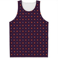 Halloween Stars Pattern Print Men's Tank Top