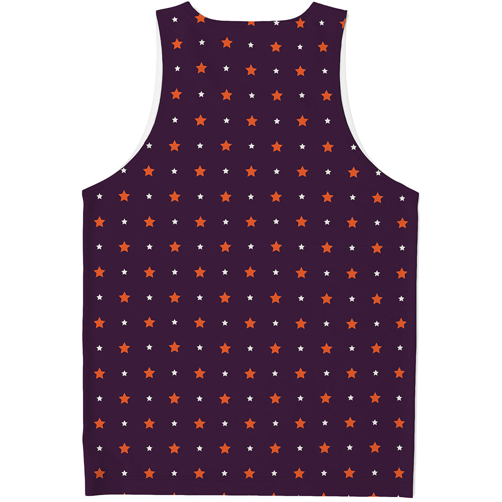 Halloween Stars Pattern Print Men's Tank Top