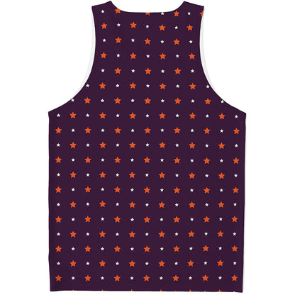 Halloween Stars Pattern Print Men's Tank Top