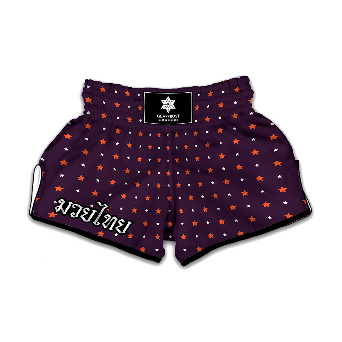 Halloween Stars Pattern Print Muay Thai Boxing Shorts