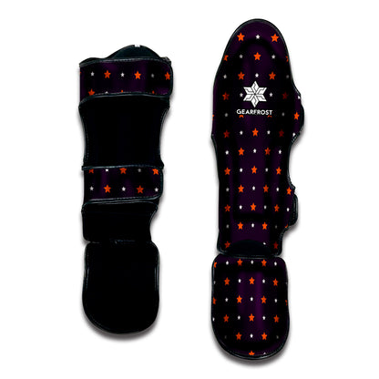 Halloween Stars Pattern Print Muay Thai Shin Guard