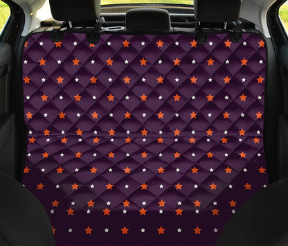 Halloween Stars Pattern Print Pet Car Back Seat Cover