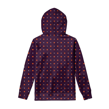 Halloween Stars Pattern Print Pullover Hoodie