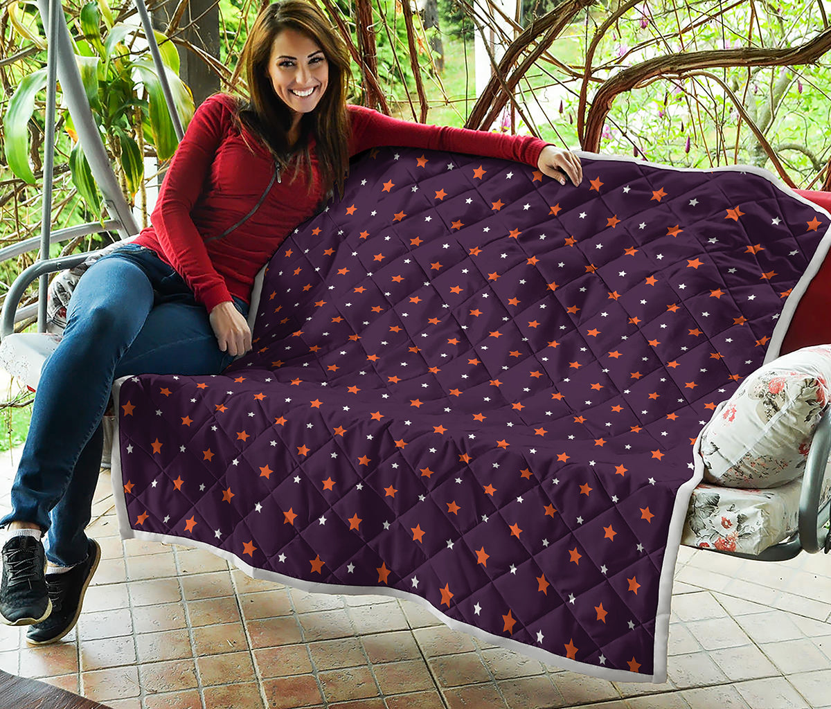 Halloween Stars Pattern Print Quilt