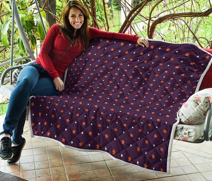 Halloween Stars Pattern Print Quilt